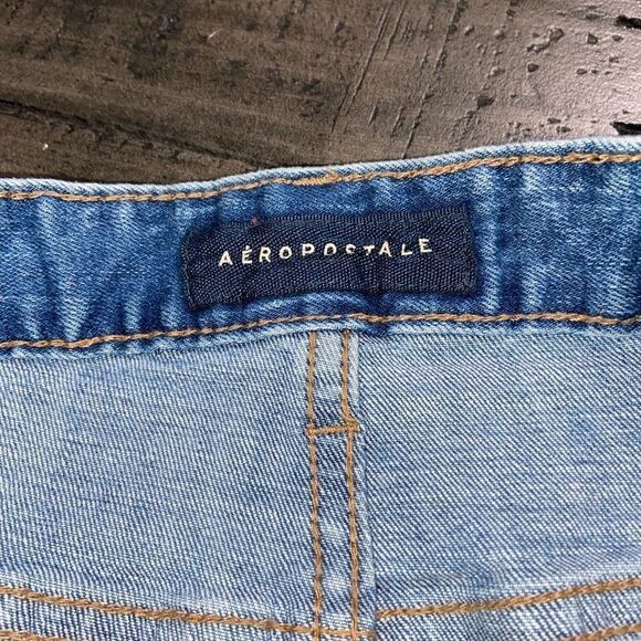 Aeropostale frayed bottom distressed denim skirt - Picture 2 of 5